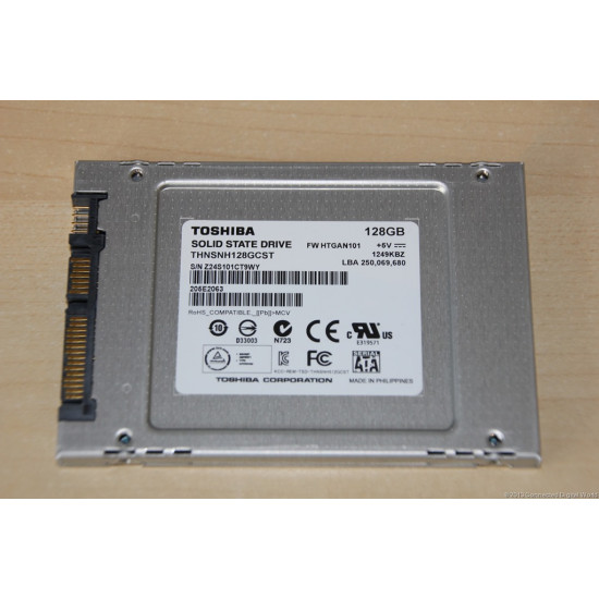 128GB Toshiba 2.5 SSD SATA 7mm 19nm MLC-Flash Rd 552MB/s Write 502MB/s 80 000 IOPS 128GB Toshiba 2.5 SSD SATA 7mm 19nm MLC-Flash Rd 552MB/s Write 502MB/s 80 000 IOPS