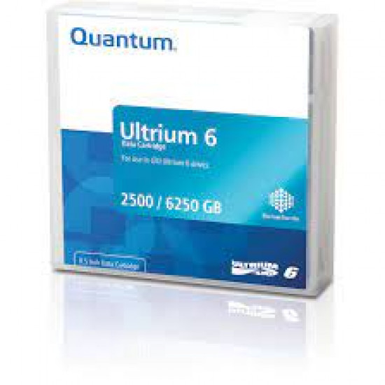 Quantum LTO-6 (2.5TB / 6.25TB) Ultrium Tape Media Cartridge Quantum LTO-6 (2.5TB / 6.25TB) Ultrium Tape Media Cartridge