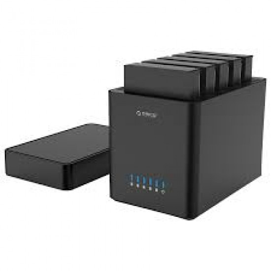 ORICO 3.5, 5 Bay LFF, (Up to 100TB, with 20TB HDD support), Magnetic-type (Tool free), USB Type-3.0, Hard Drive Enclosure ORICO 3.5, 5 Bay LFF, (Up to 100TB, with 20TB HDD support), Magnetic-type (Tool free), USB Type-3.0, Hard Drive Enclosure