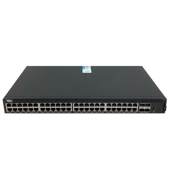 Dell X-Series X1052 48-Port L2+ Gigabit Ethernet 10/100/1000Base-T, 4x 10Gb SFP+ 1U Smart Managed Network Switch (Excluding Rails) Dell X-Series X1052 48-Port L2+ Gigabit Ethernet 10/100/1000Base-T, 4x 10Gb SFP+ 1U Smart Managed Network Switch (Excluding Rails)