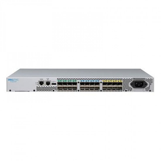 Dell EMC DS-6610 / Brocade G610 24-Port 32Gb Fibre Channel Switch w/8x 16Gb SFPs Dell EMC DS-6610 / Brocade G610 24-Port 32Gb Fibre Channel Switch w/8x 16Gb SFPs