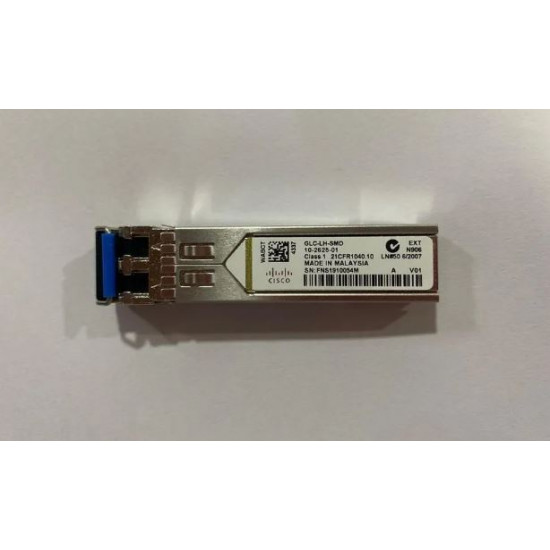Cisco Gigabit SFP, Gbic, Single Mode 1000BASE-LX, 10KM, 1310mm 10KM SFP Module (Cisco Original) Cisco Gigabit SFP, Gbic, Single Mode 1000BASE-LX, 10KM, 1310mm 10KM SFP Module (Cisco Original)