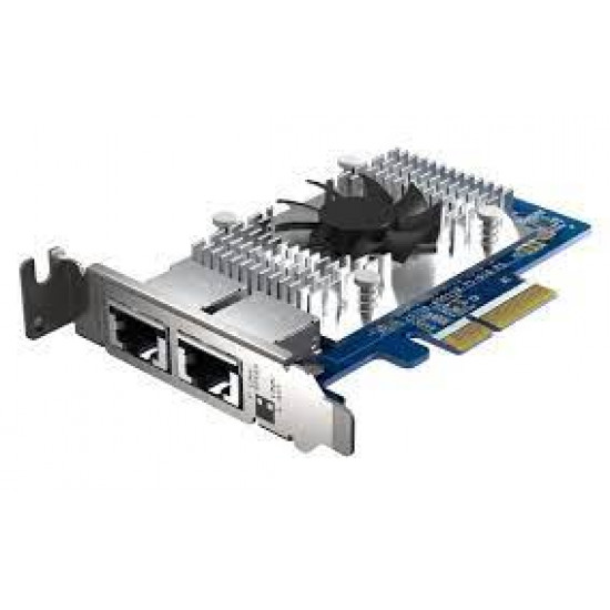 QNAP Dual-port (10GBASE-T) 10GbE Network Expansion Card, Intel X710, PCIe Gen3 x4 QNAP Dual-port (10GBASE-T) 10GbE Network Expansion Card, Intel X710, PCIe Gen3 x4