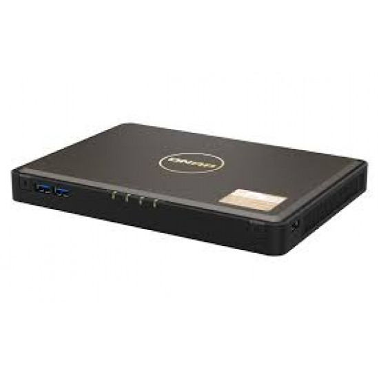 4-Bay QNAP NASbook, Intel Celeron N5105 Quad-Core, Onboard 8GB RAM (not expandable), 4 x M.2 2280 PCIe Gen3 x2 slots, 2x 2.5GbE, 2 x HDMI 2.0, 2 x USB 3.2 Gen2 Type-A + 3 x USB 2.0 4-Bay QNAP NASbook, Intel Celeron N5105 Quad-Core, Onboard 8GB RAM (not expandable), 4 x M.2 2280 PCIe Gen3 x2 slots, 2x 2.5GbE, 2 x HDMI 2.0, 2 x USB 3.2 Gen2 Type-A + 3 x USB 2.0