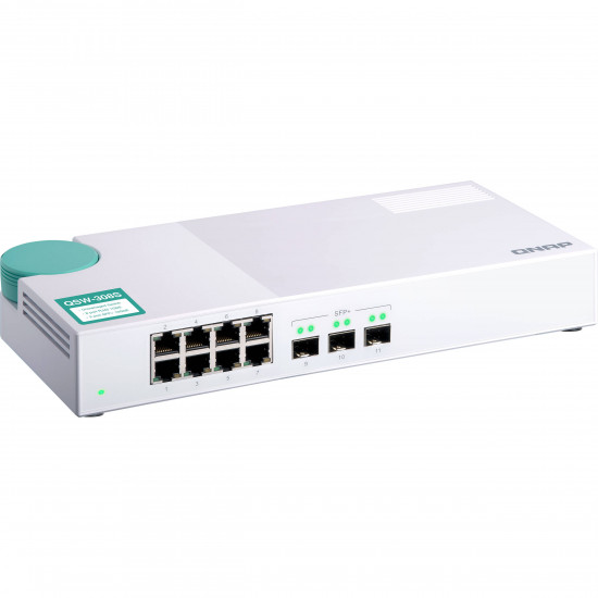 QNAP Switch with 3x10G SFP+ ports and 8x 1G Ports (Gigabit Ports) Unmanaged Switch QNAP Switch with 3x10G SFP+ ports and 8x 1G Ports (Gigabit Ports) Unmanaged Switch