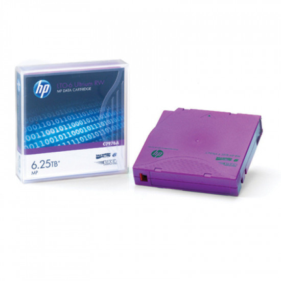 HP LTO-6 Ultrium Tape Media 2.5TB / 6.25TB Data Cartridge HP LTO-6 Ultrium Tape Media 2.5TB / 6.25TB Data Cartridge