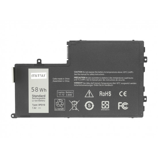 #Mitsu fr Dell 15,14 7600mAh(58Wh) 7.4-7.6V #Mitsu fr Dell 15,14 7600mAh(58Wh) 7.4-7.6V