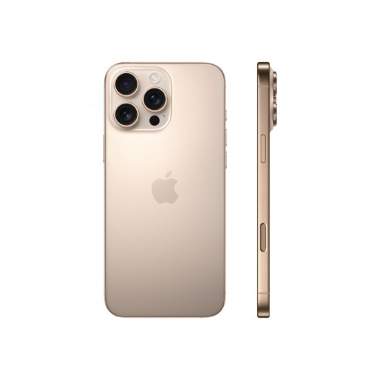 Apple iPhone 16 Pro | Desert Titanium | 6.3 | Super Retina XDR with ProMotion | 2622 x 1206 pixels | A18 Pro | Internal RAM 8 GB | 128 GB | Dual SIM | 4G | Main camera resolution 48+12 MP | Secondary camera resolution 12 MP | iOS | 18 Apple iPhone 16 Pro | Desert Titanium | 6.3 | Super Retina XDR with ProMotion | 2622 x 1206 pixels | A18 Pro | Internal RAM 8 GB | 128 GB | Dual SIM | 4G | Main camera resolution 48+12 MP | Secondary camera resolution 12 MP | iOS | 18