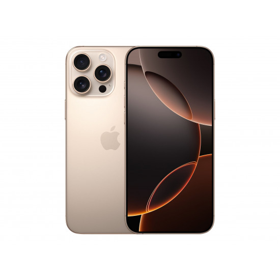 Apple iPhone 16 Pro | Desert Titanium | 6.3 | Super Retina XDR with ProMotion | 2622 x 1206 pixels | A18 Pro | Internal RAM 8 GB | 128 GB | Dual SIM | 4G | Main camera resolution 48+12 MP | Secondary camera resolution 12 MP | iOS | 18 Apple iPhone 16 Pro | Desert Titanium | 6.3 | Super Retina XDR with ProMotion | 2622 x 1206 pixels | A18 Pro | Internal RAM 8 GB | 128 GB | Dual SIM | 4G | Main camera resolution 48+12 MP | Secondary camera resolution 12 MP | iOS | 18