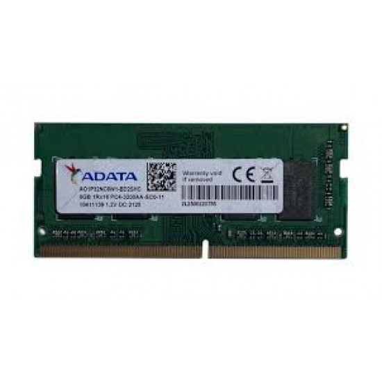 8GB Adata, 1Rx16, DDR4-3200Mhz, SODIMM, 1.2V, PC4-25600, Notebook Memory Module 8GB Adata, 1Rx16, DDR4-3200Mhz, SODIMM, 1.2V, PC4-25600, Notebook Memory Module