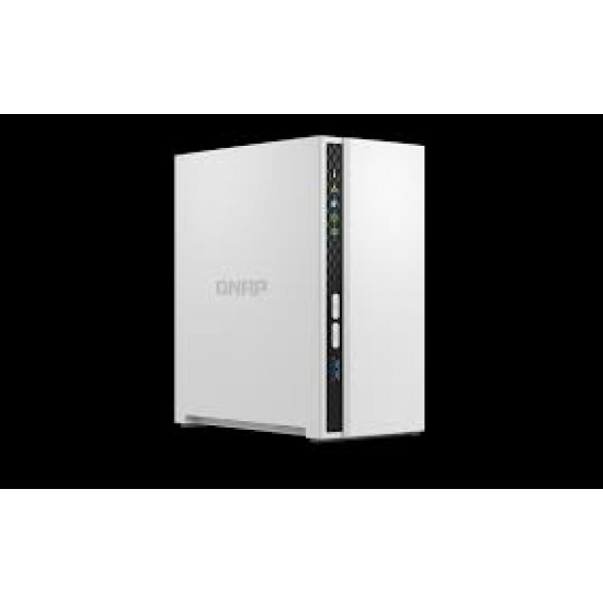 2 Bay QNAP ARM 4C 2.0GHz, 2 x SATA 6Gbs 3.5/2.5, 2GB RAM On-Board; 1 x GbE, 1 x USB3.2 Gen1 and 2 x USB2.0 2 Bay QNAP ARM 4C 2.0GHz, 2 x SATA 6Gbs 3.5/2.5, 2GB RAM On-Board; 1 x GbE, 1 x USB3.2 Gen1 and 2 x USB2.0