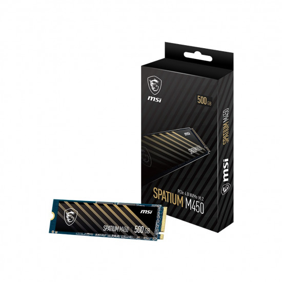 MSI SPATIUM M450 PCIe 4.0 NVMe M.2 500GB PCI Express 4.0 3D NAND MSI SPATIUM M450 PCIe 4.0 NVMe M.2 500GB PCI Express 4.0 3D NAND