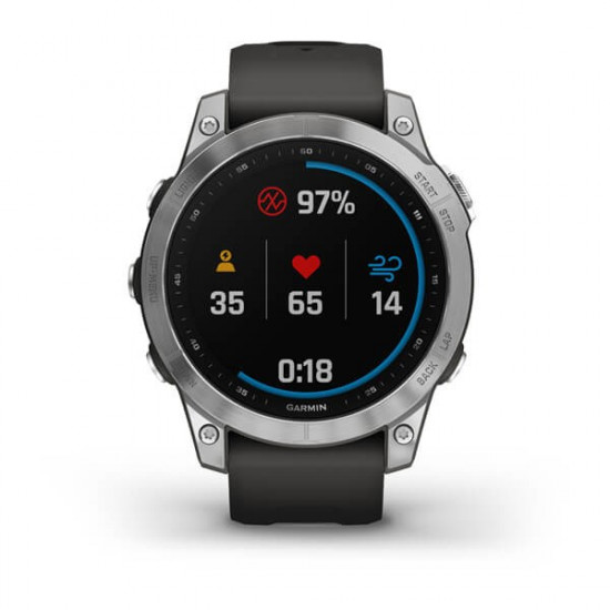 Garmin fenix 7 3.3 cm (1.3) MIP 47 mm Digital 260 x 260 pixels Touchscreen Silver Wi-Fi GPS (satellite) Garmin fenix 7 3.3 cm (1.3) MIP 47 mm Digital 260 x 260 pixels Touchscreen Silver Wi-Fi GPS (satellite)