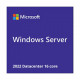Microsoft Windows Server 2022 Data Centre Edition, x64, English, 16 Core License - Digital Microsoft Windows Server 2022 Data Centre Edition, x64, English, 16 Core License - Digital
