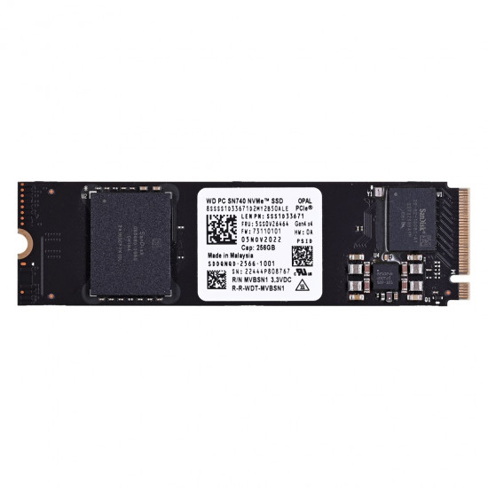 Western Digital PC SN740 M.2 256 GB PCI Express 4.0 NVMe After the tests Western Digital PC SN740 M.2 256 GB PCI Express 4.0 NVMe After the tests