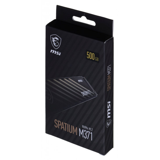 MSI SPATIUM M371 NVME M.2 internal solid state drive 500 GB PCI Express 3.0 MSI SPATIUM M371 NVME M.2 internal solid state drive 500 GB PCI Express 3.0