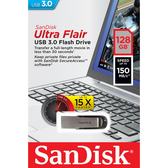 ULTRA FLAIR USB 3.0 128GB (up to 150MB/s) ULTRA FLAIR USB 3.0 128GB (up to 150MB/s)