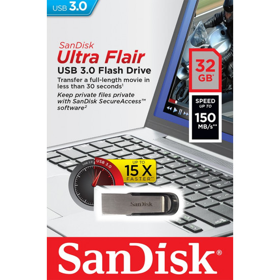 ULTRA FLAIR USB 3.0 32GB (up to 150MB/s) ULTRA FLAIR USB 3.0 32GB (up to 150MB/s)