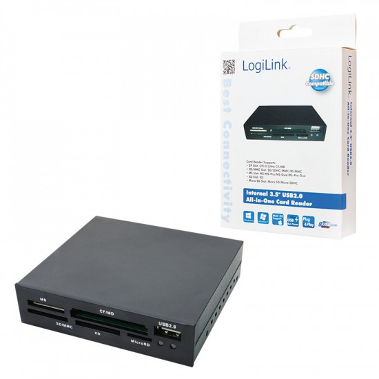 Internal 3.55' USB2.0 all in one card reader Internal 3.55' USB2.0 all in one card reader