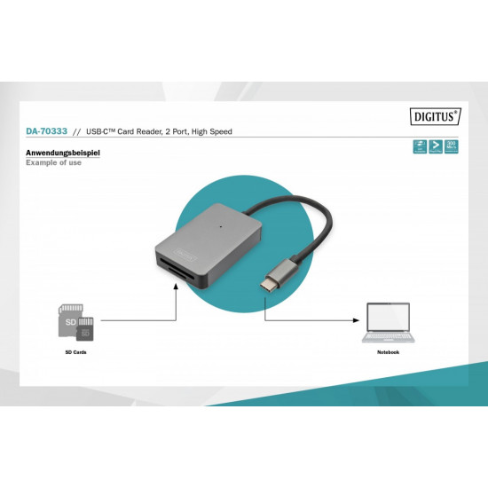 USB-C Card Reader DA-70333 USB-C Card Reader DA-70333
