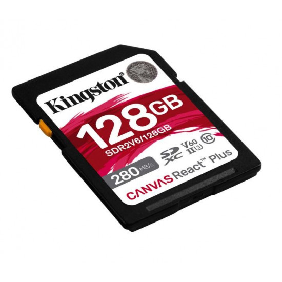 128GB React Plus 280/100/MB/s U3 V60 SD Card 128GB React Plus 280/100/MB/s U3 V60 SD Card