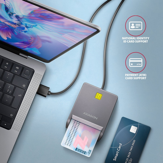 Smart card reader CRE-SM3T USB 1.3m cable Smart card reader CRE-SM3T USB 1.3m cable