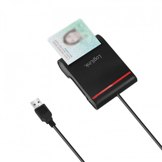 USB 2.0 smart ID cardreader, black USB 2.0 smart ID cardreader, black