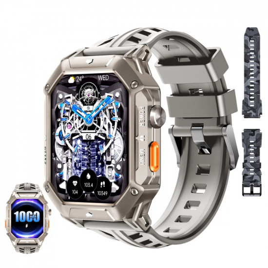 Smartwatch BT80 2.13 inch 1000 mAh grey Smartwatch BT80 2.13 inch 1000 mAh grey