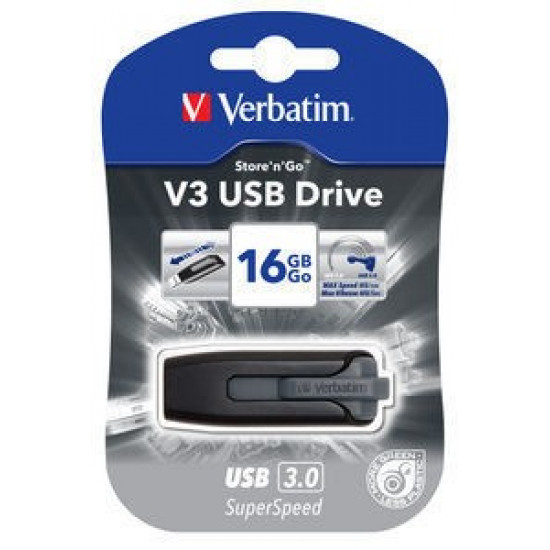 V3 USB 3.0 Drive 16GB Black V3 USB 3.0 Drive 16GB Black