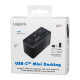 USB3.2 Gen 1 docking sta tion, 8-port, mini,blac USB3.2 Gen 1 docking sta tion, 8-port, mini,blac
