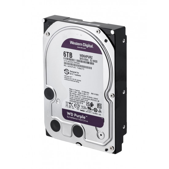 Western Digital WD64PURZ internal hard drive 3.5 6000 GB Serial ATA III Western Digital WD64PURZ internal hard drive 3.5 6000 GB Serial ATA III