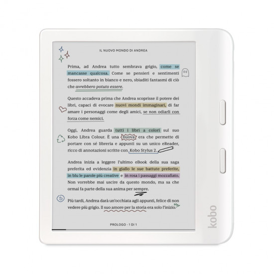 Rakuten Kobo Libra Colour e-book reader Touchscreen 32 GB Wi-Fi White Rakuten Kobo Libra Colour e-book reader Touchscreen 32 GB Wi-Fi White