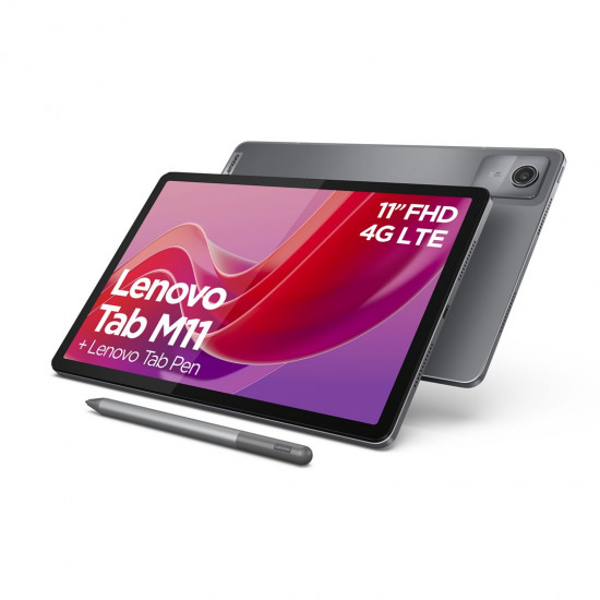 Lenovo Tab M11 4G Mediatek LTE 128 GB 27.9 cm (11) 4 GB Wi-Fi 5 (802.11ac) Android 13 Grey Lenovo Tab M11 4G Mediatek LTE 128 GB 27.9 cm (11) 4 GB Wi-Fi 5 (802.11ac) Android 13 Grey