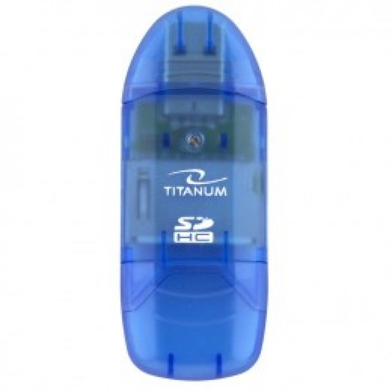 TITANUM TA101B card reader Blue USB 2.0 TITANUM TA101B card reader Blue USB 2.0