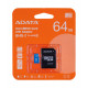 ADATA 64GB, microSDHC, Class 10 UHS-I ADATA 64GB, microSDHC, Class 10 UHS-I