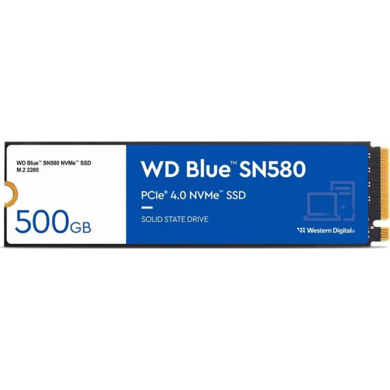 Western Digital Blue SN580 M.2 500 GB PCI Express 4.0 TLC NVMe Western Digital Blue SN580 M.2 500 GB PCI Express 4.0 TLC NVMe