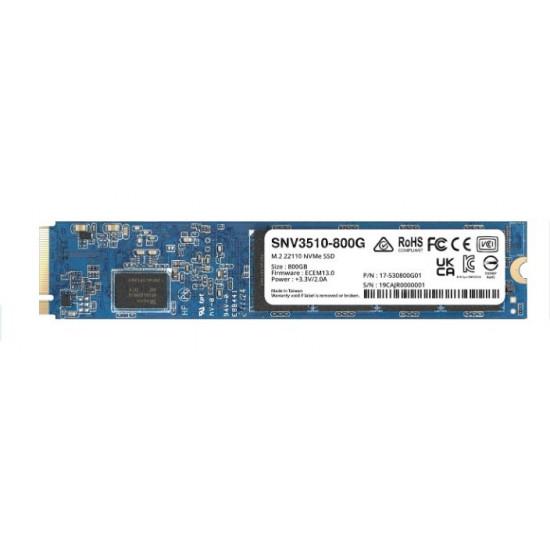Synology SNV3510 800 GB M.2 PCI Express 3.0 NVMe Synology SNV3510 800 GB M.2 PCI Express 3.0 NVMe