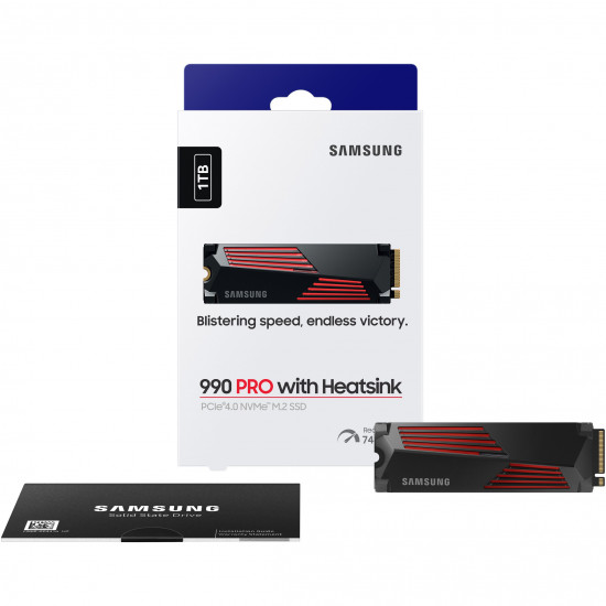 M.2 1TB Samsung 990 PRO Heatsink NVMe PCIe 4.0 x 4 retail M.2 1TB Samsung 990 PRO Heatsink NVMe PCIe 4.0 x 4 retail